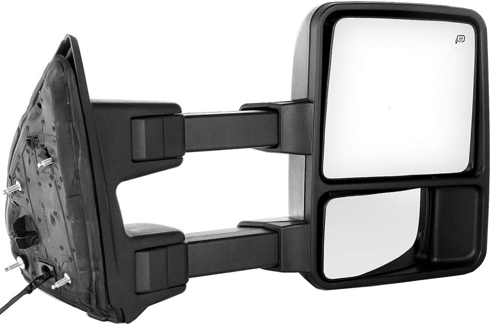 Passenger Side Heated Towing Mirrors Fits 2008-2016 for Ford for F-250 for F-350 for F-450 for F-550 Super Duty, Power Adjusted View Mirror with Turn Signal Indicator