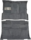 Replacement Auto Carpet Floor Liner - Molded Cutpile - fits 1981-1986 Chevrolet C30 Crew Cab 2WD 4 Speed Manual Floor Shift (Silver)