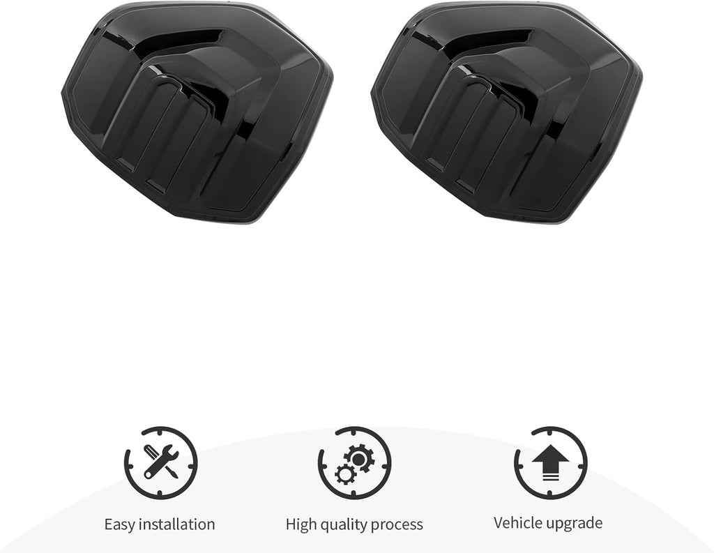 CheroCar Smoked Black Tail Light Cover Guard Trim Replacement TailLight Cover ABS Exterior Accessories for 2024 2025 2026 Toyota 4Runner