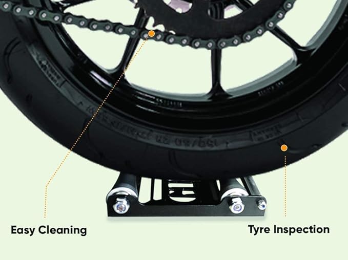 GRAND PITSTOP Motorcycle & Powersports Maintainence Stand Wheel Cleaning Wheel - Image 2