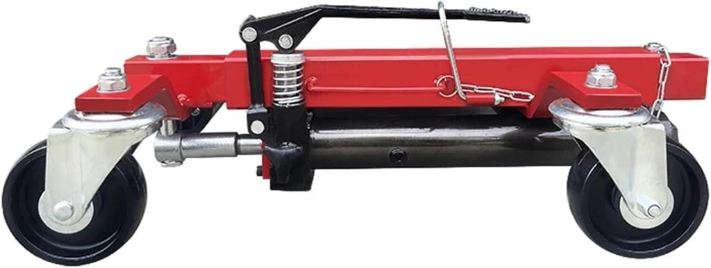 Car Moving Dolly Portable Tire Lift Car Move Positioning Hydraulic Trailer Vehicle Mobile Device Hydraulic Car Mover Jack Dolly Car Mover,Red
