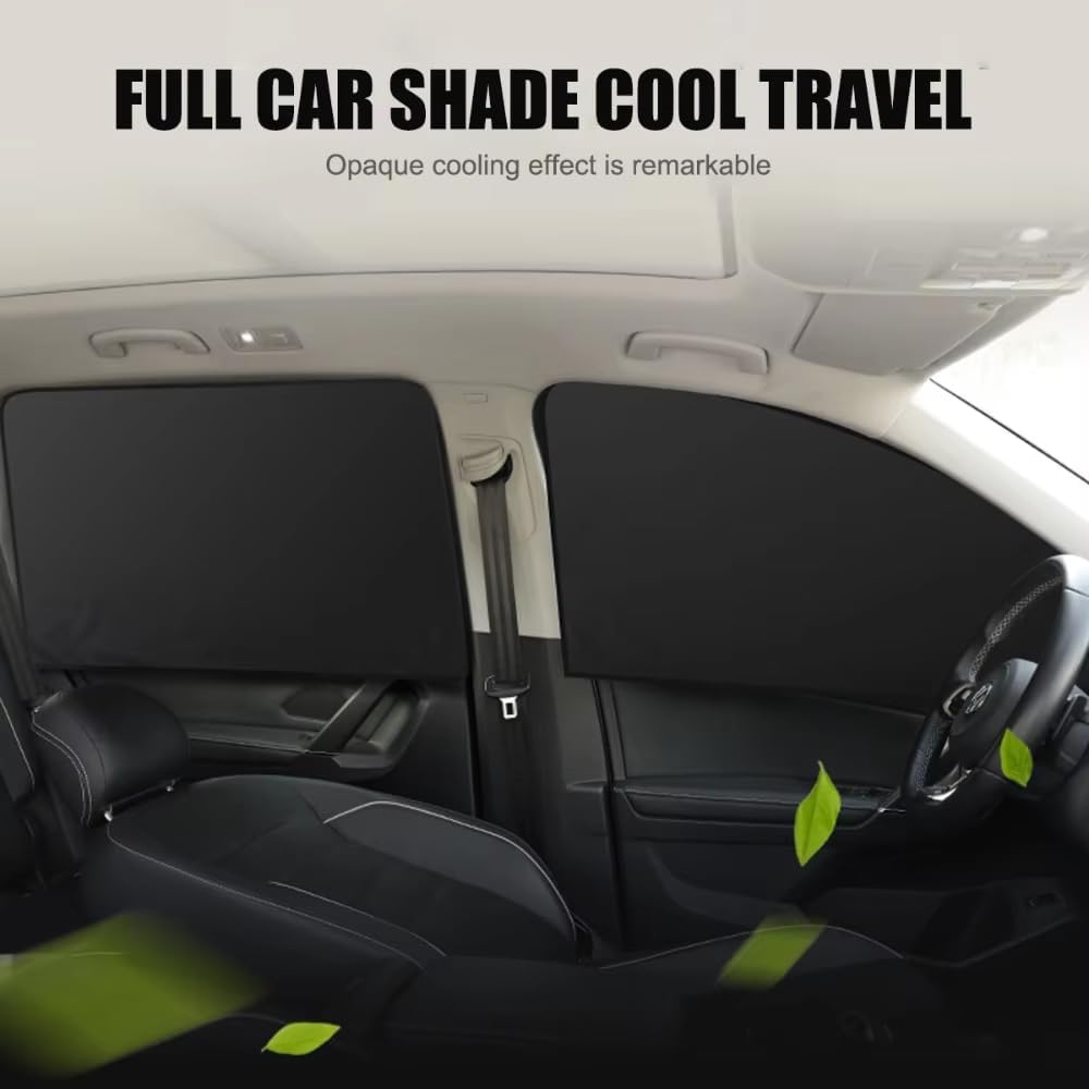 4 Pcs Side Window Sunshade for GMC Sierra 2500HD/3500HD Crew Cab 2020-2025, Window Curtain Shield Protection Sun Visor Screen Automotive Interior Accessories
