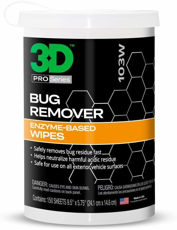 3D Bug Remover Gallon & 150 Wipes Bundle – Powerful Bug & Tar Removal for Large-Scale Cleaning & On-the-Go