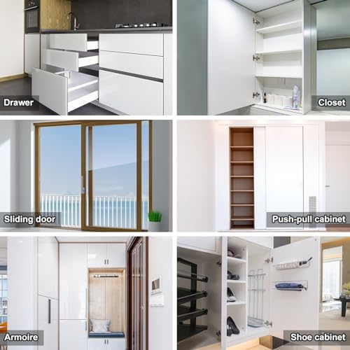 drawer magnet jiayi door magnets, 12 pack ultra on a desk or shelf