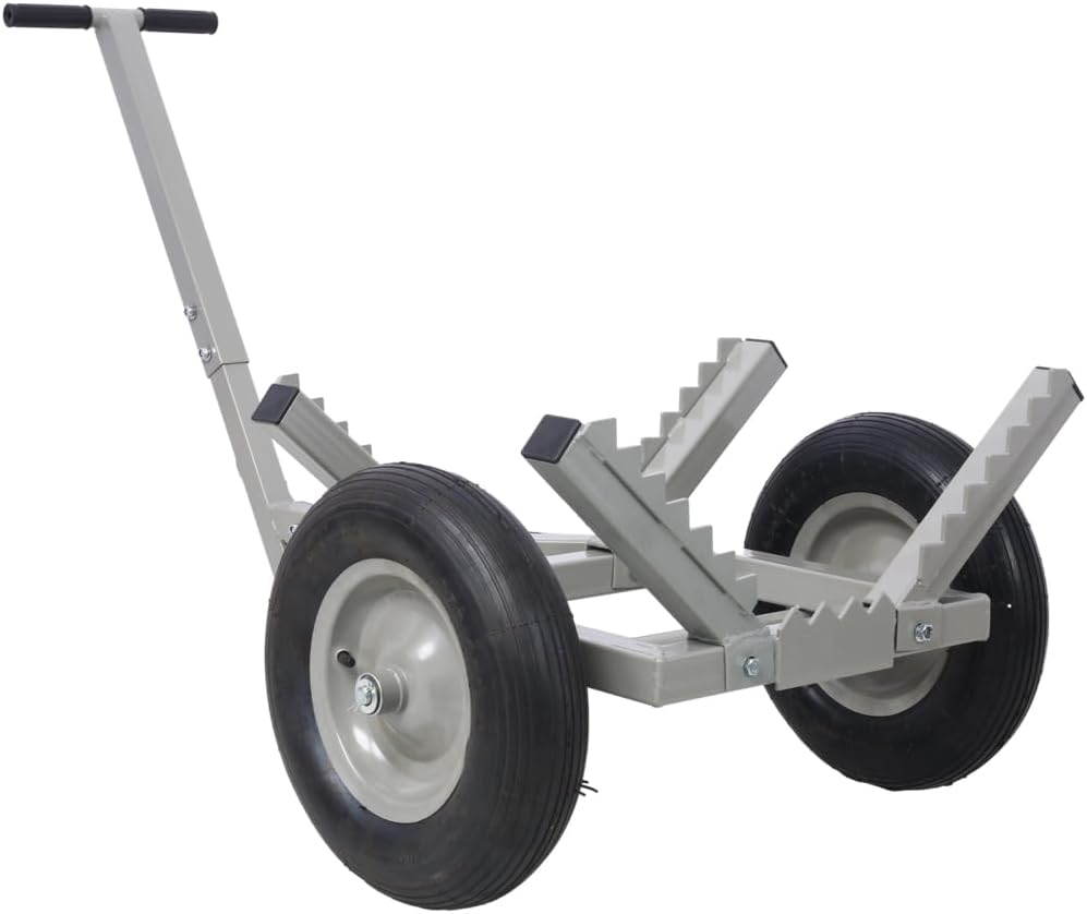 Log Dolly with Load Binder and Choker Chain 440LB (Grey + Steel)