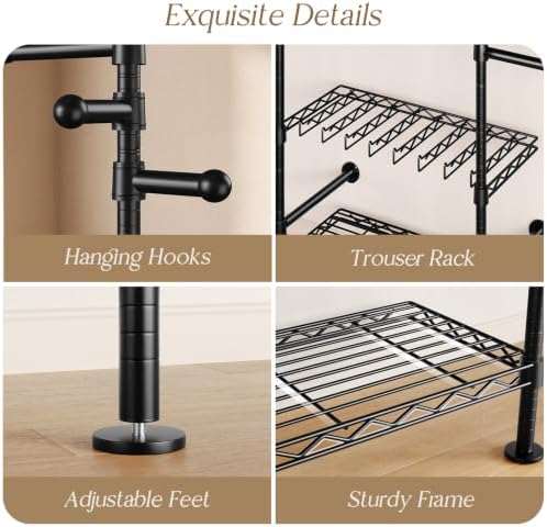 closet organizers wall mounted closet system, 2-row heavy, package contents