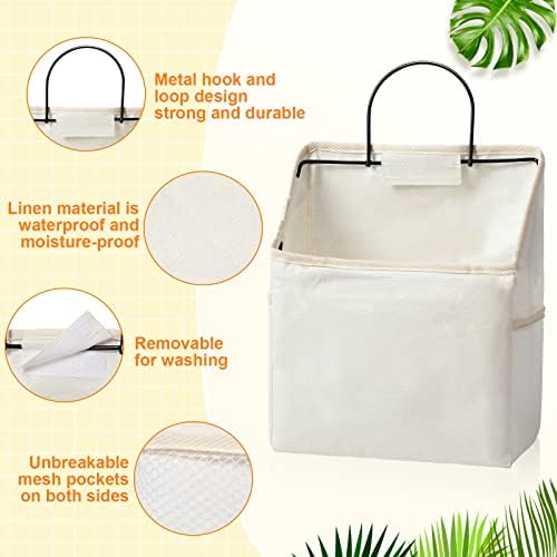chumia 6 pack wall hanging storage basket closet, side view