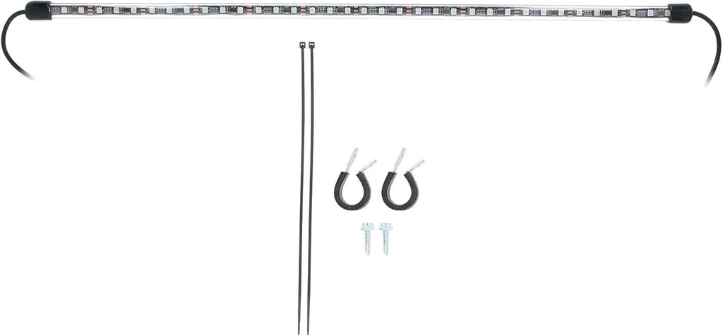 Heise by Metra 28 Inch Chasing LED Tube for Vehicle Accent Lighting, IP67 Waterproof, Aluminum Alloy, RGB Color Changing