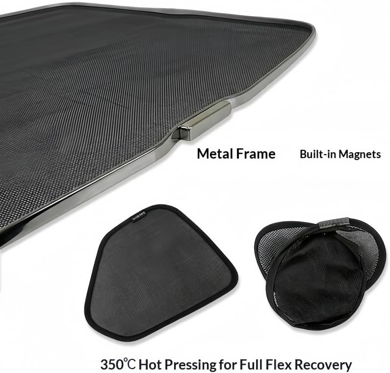 Car Window Shades Compatible with Honda Civic 1996-2000, Breathable Car Side Window Sun Shade UV Protection Privacy Covers Blackout Auto Camping Accessories