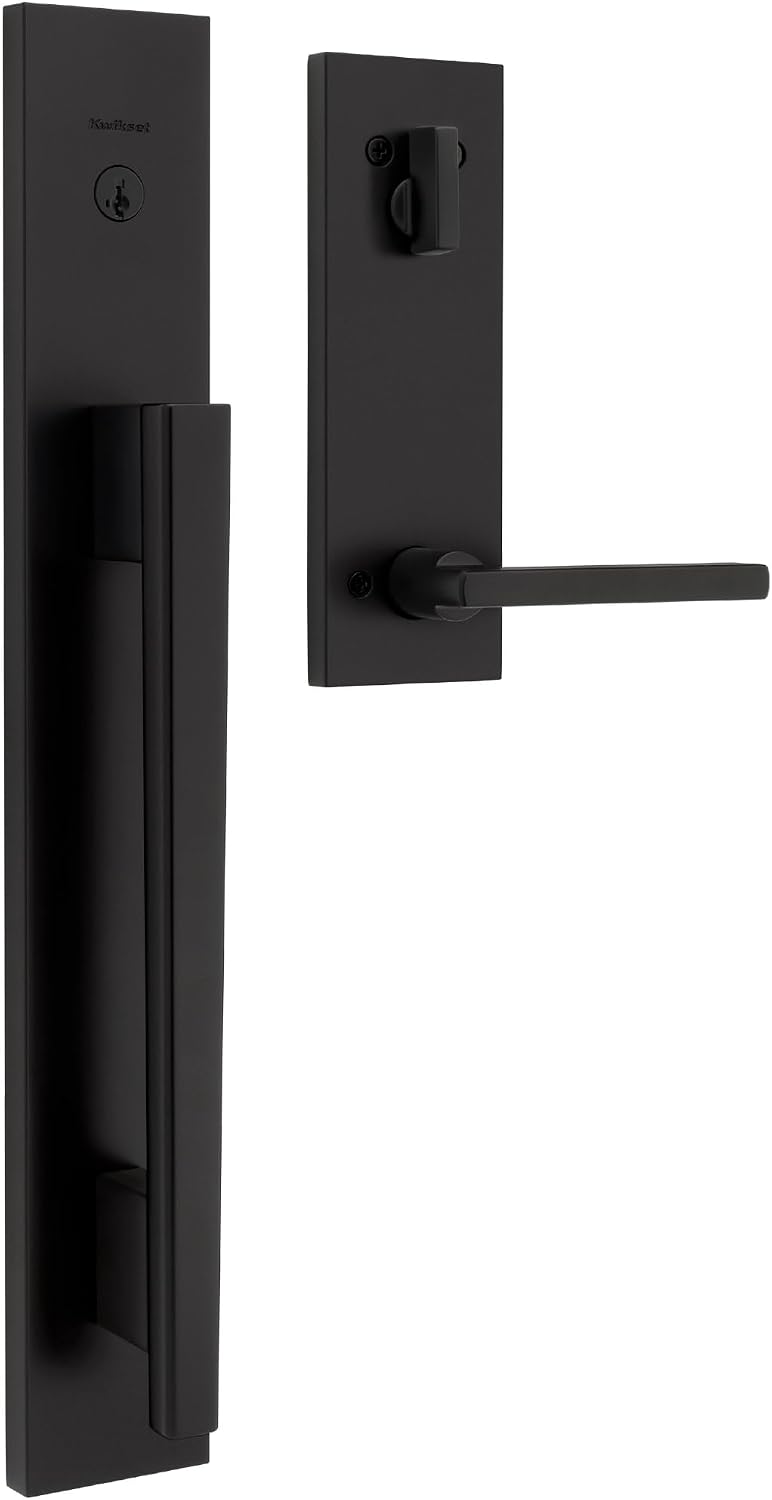 kwikset careus front door lock handle and deadbolt, main product view