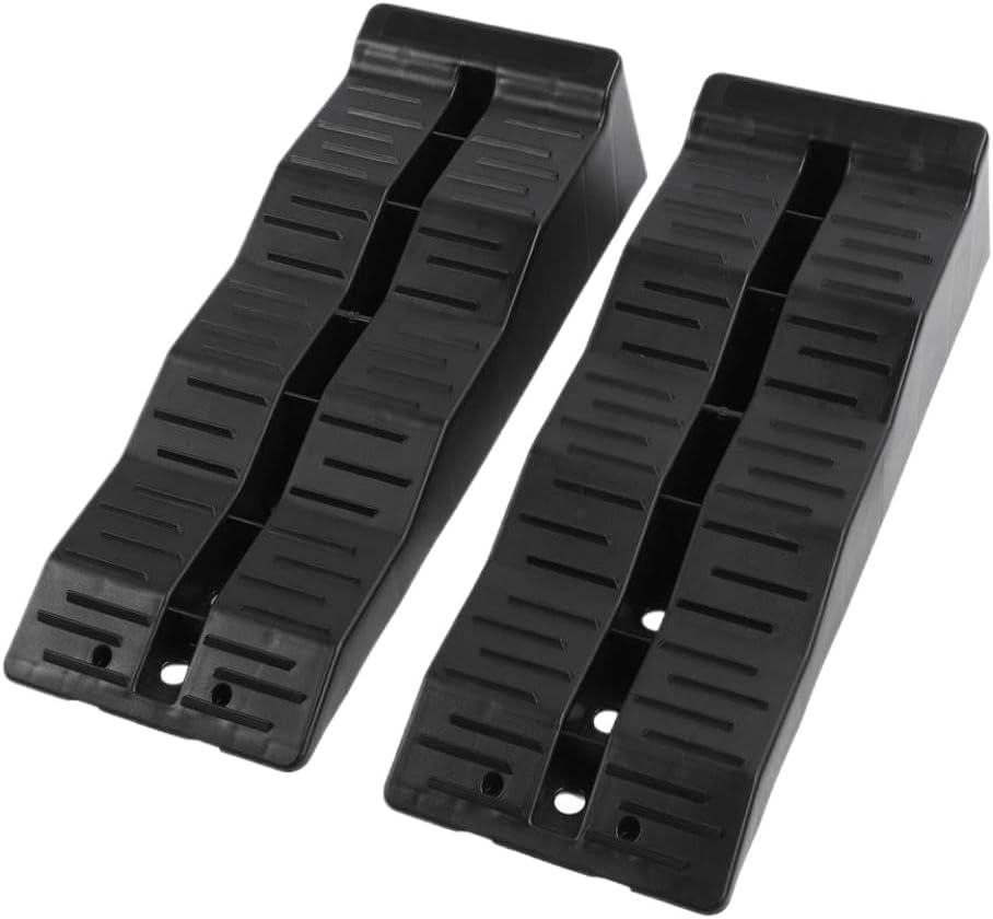 RV Leveling Ramps Wheel Chock 11000LBS Load Capacity Compatible with Travel Trailer Campers
