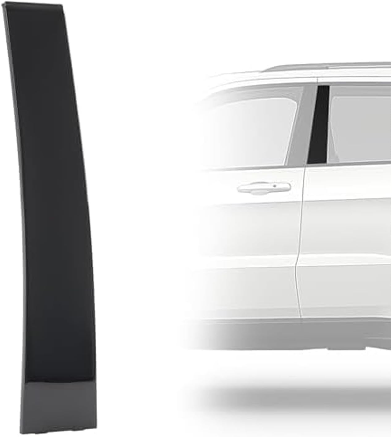 HECASA B Pillar Molding Trim Compatible with 2011-2021 Jeep Grand Cherokee Replacement for 57010447AN 57010447AO Door Pillar Applique Rear Window Trim Cover Windshield Pillar Panel Driver Side PP