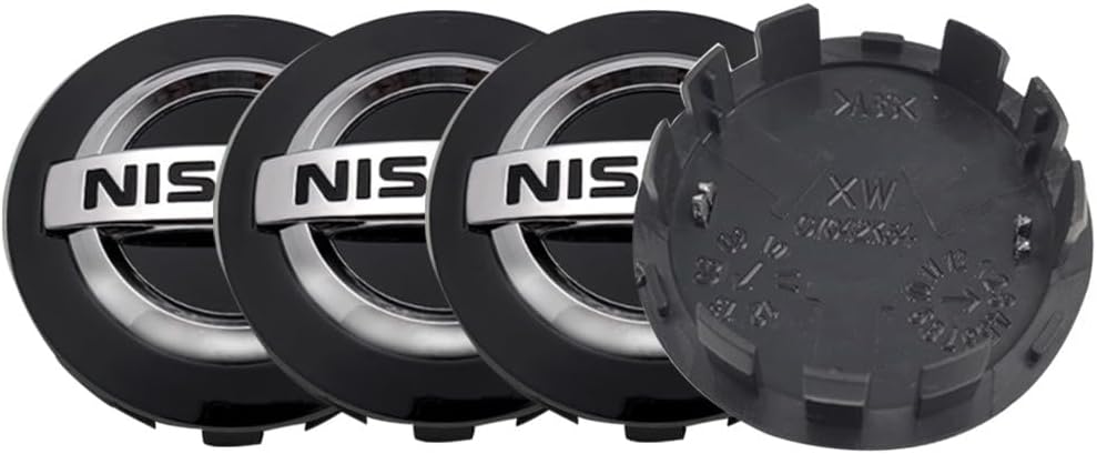 4PCS Wheel Center Caps Compatible with Nissan Altima Rogue Murano Maxiam Kicks Frontier Sentra, 54mm/2.12" Car Wheel Hub Caps,ABS Rim Center Hub Cover (2.12'')