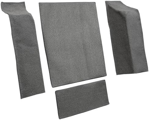 Molded Cutpile Cargo Area Carpet Flooring fits 1974-1975 Jeep CJ5 (Black)