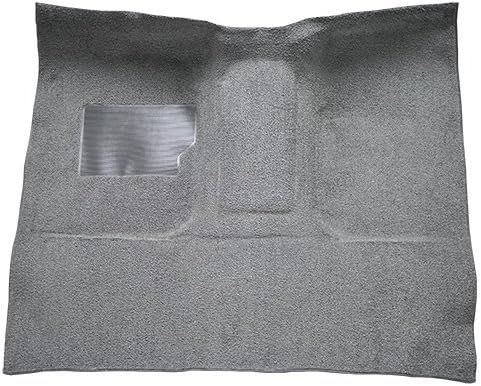 Replacement Auto Carpet Floor Liner - Molded Loop - fits 1965-1972 Ford F-250 Regular Cab Automatic C-6 Trans w/Gas Tank in Cab Column Shift (Black)