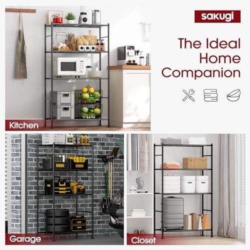 sakugi storage shelves - 4 tier shelf organizer, package contents