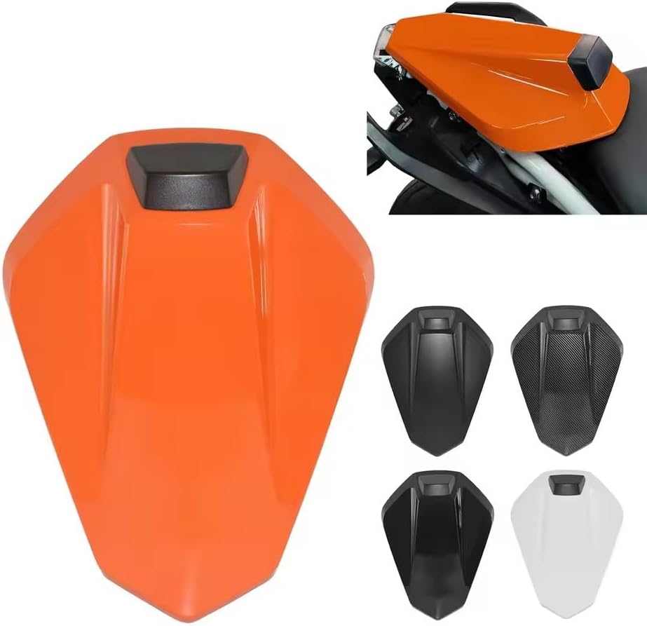 for Duke390 Duke250 Motorcycle Rear Passenger Pillion Solo Seat Cover Cowl Fairing for KTM Duke 390 125 250 390Duke 2024 2025 (Orange)