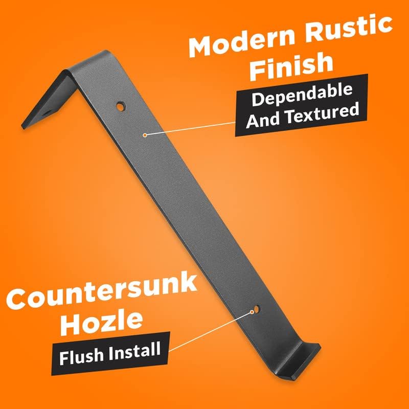 batoda 12" z shelf brackets with lip for showing dimensions