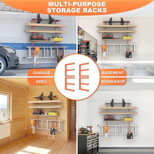 ultrawall lumber storage rack, wall mount wood storage, side view