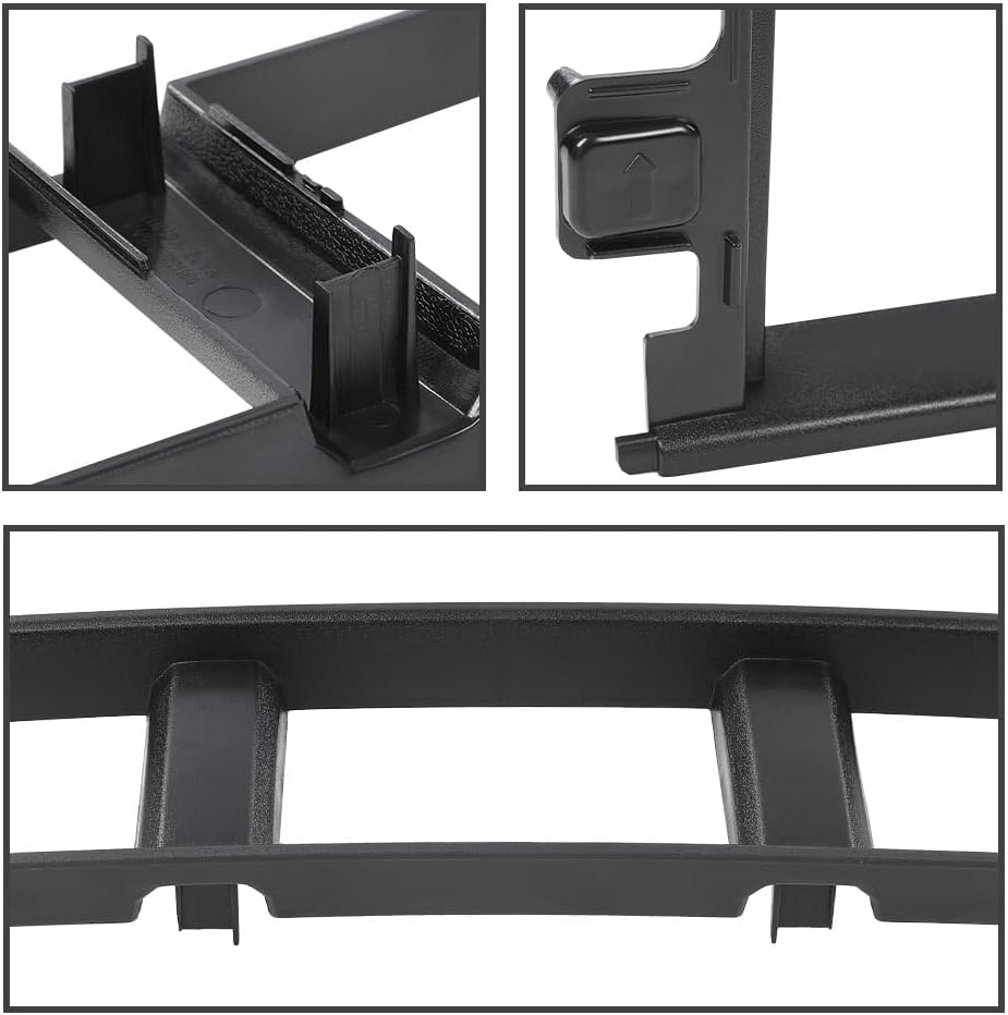 G-PLUS Front Bumper Lower Grille Panel Cover & Bumper Pads Fit F150 18-20 | JL3Z17B968BB Black ABS Plastic