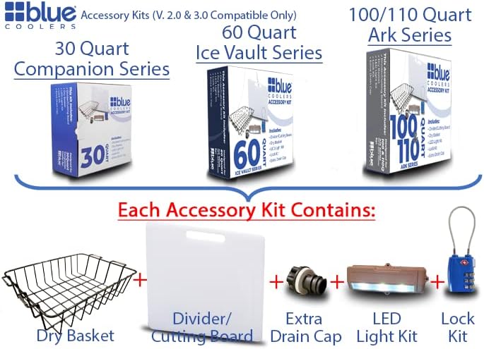 blue coolers unique cooler accessory kit (includes divider/cutting, close-up detail