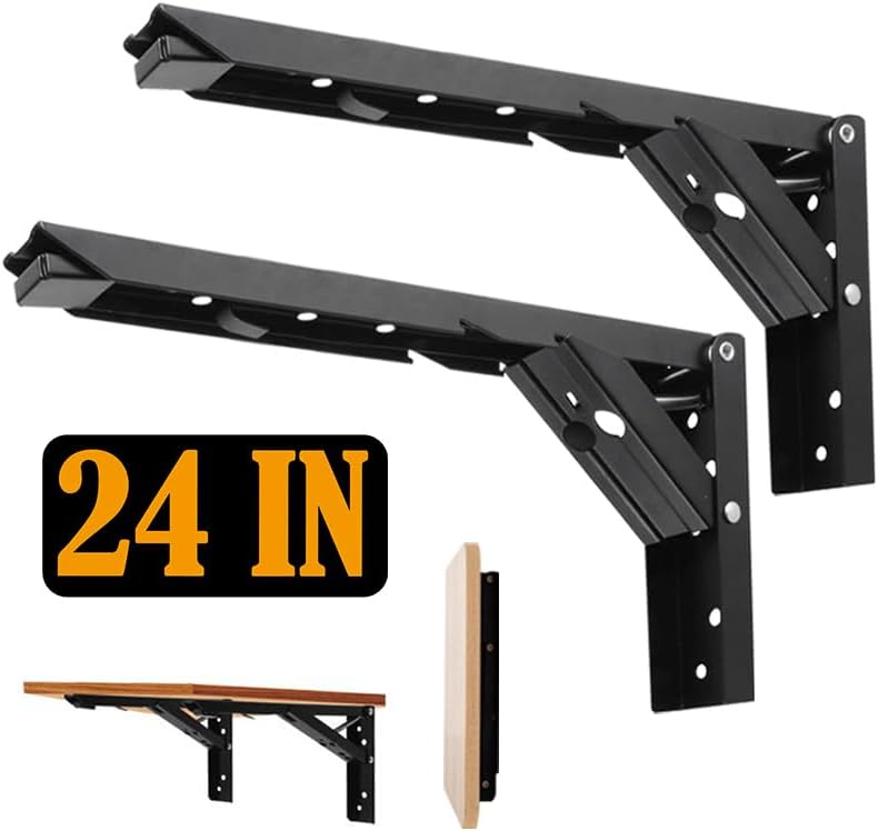 redcall 24inch floating shelf bracket,garage heavy duty folding, main product view