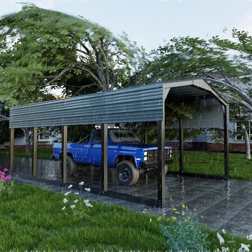 military-grade metal carport 12x20 ft, heavy- duty galvanized, package contents