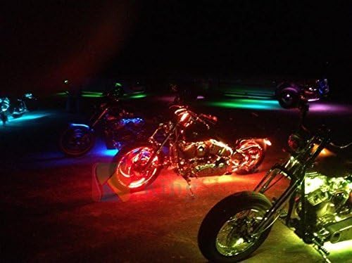 2pc 12inch 18LED Multi-Color Flexible Strip Accent Lights 5050 SMD Flex RGB for Motorcycle,ATV,Car,