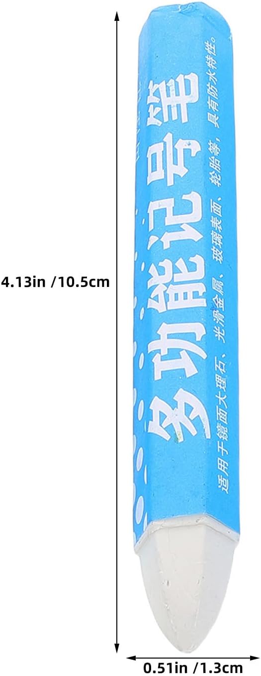 8pcs White Tire Marking Crayons Wax Pencils Grease Resistant Tire Marker Pen for Fabric and Conveyor Belts Suitable for Warehouses and Industrial Applications