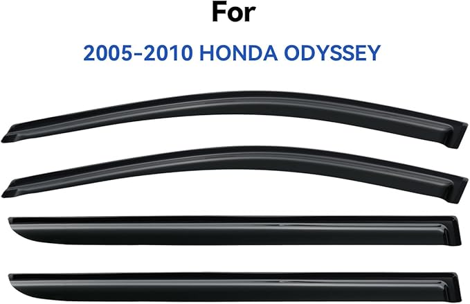 Window Visors Rain Guards for 2005 2006 2007 2008 2009 2010 Honda Odyssey - Image 2
