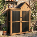 outdoor storage cabinet weatherproof with 3 adjustable shelves, main product view