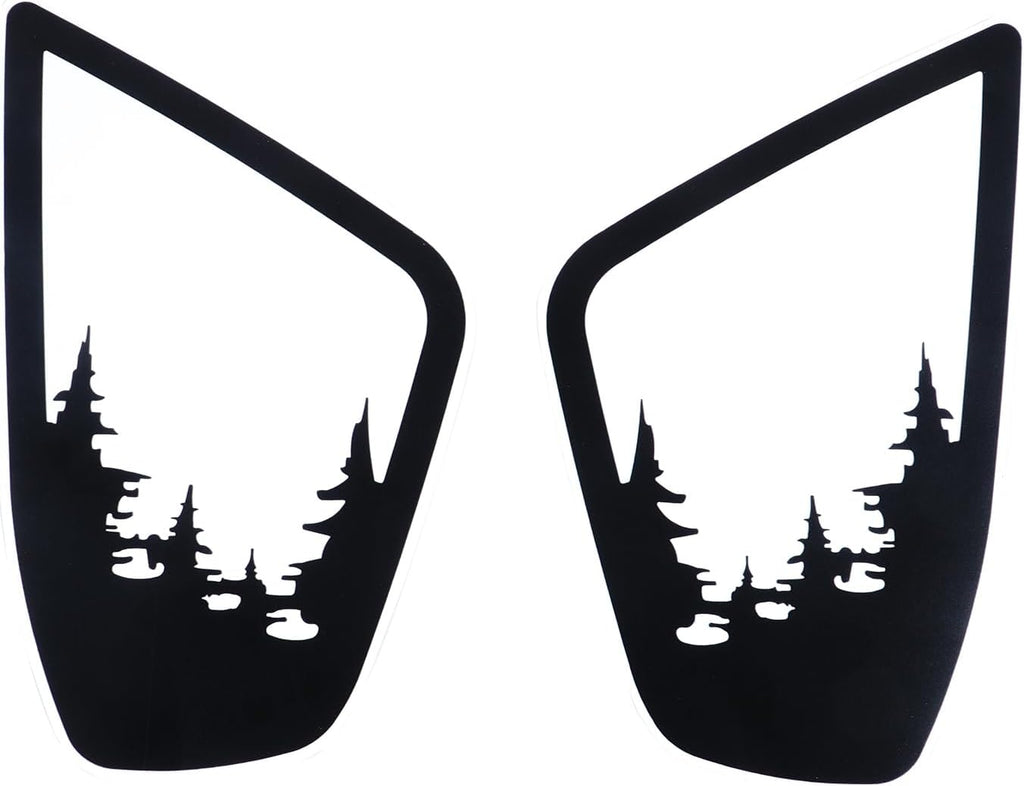 Car Rear Fog Light Lamp Film Trim Decal Compatible with Subaru Crosstrek GU 2024 2025+, Taillight Panel Precut Vinyl Tint Cover Back Fog Lamp Guard Black Forest Graphics Sticker Decoration Accessories
