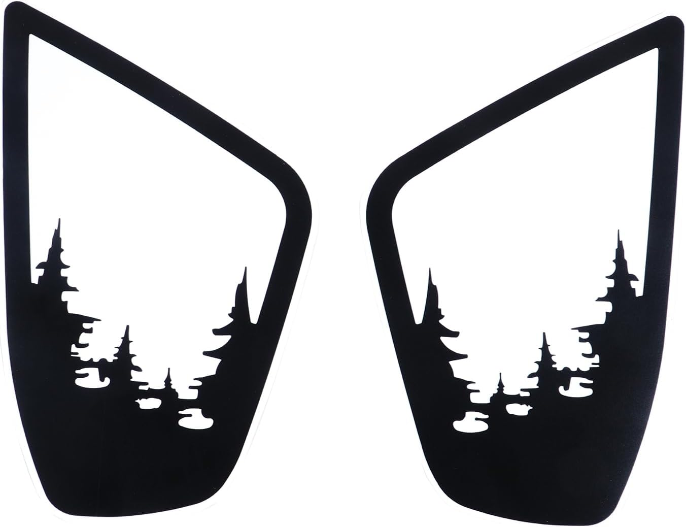 Car Rear Fog Light Lamp Film Trim Decal Compatible with Subaru Crosstrek GU 2024 2025+, Taillight Panel Precut Vinyl Tint Cover Back Fog Lamp Guard Black Forest Graphics Sticker Decoration Accessories