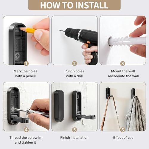 folding coat hooks, zinc alloy foldable wall hooks, close-up detail