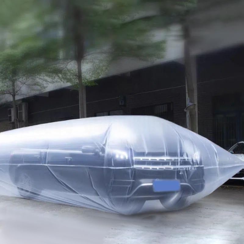 Heavy Duty Clear Vehicle Protector Bag Snow Shield Shelter for SUVs Car Flood Barrier