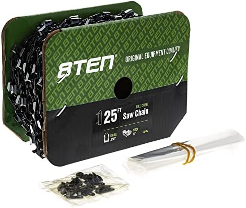 8ten chainsaw chain bulk reel full chisel 25 shown in use