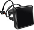 Downhill LED Trailer Hitch Brake Light, 5 LED red Super Bright Brake Lights, 12V Waterproof Trailer Hitch Cover, Universal Fit 2" Square Multi-Functional Trailer Hitch Covers, for Trailers (Black)