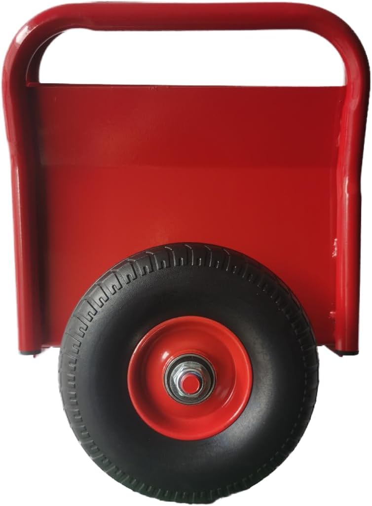 Heavy Duty Panel Dolly with Solid Rubber Tires for Heavy Material Handling