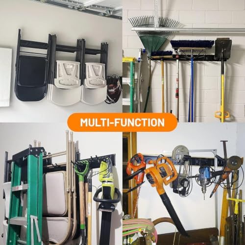 wallmaster garage storage organization wall mount folding chair on a desk or shelf