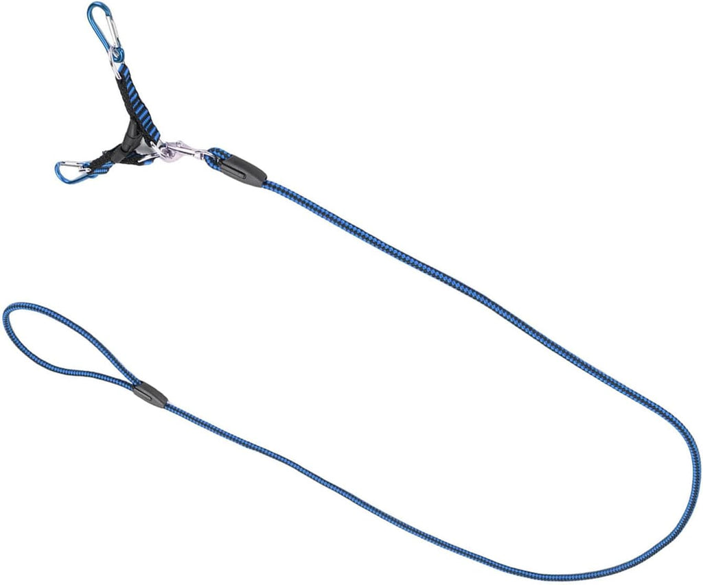 SUNGOOYUE RC Car Traction Rope, Nylon Winch Recovery Strap for 1:5 1:8 :10 RC Crawler, with Metal Hooks (Blue)