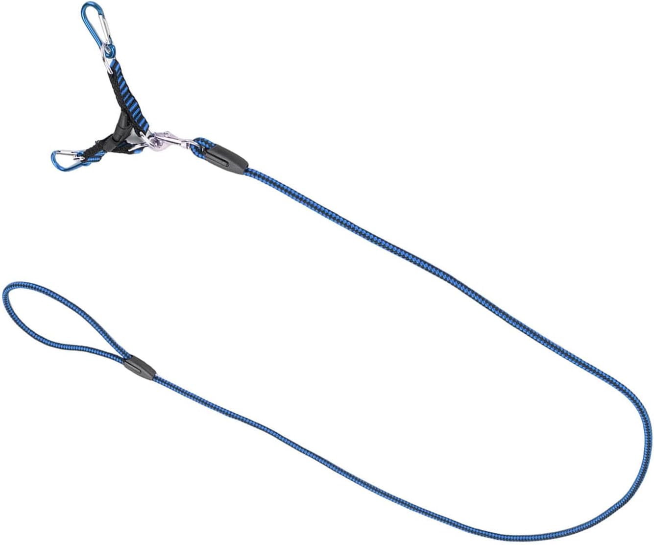 SUNGOOYUE RC Car Traction Rope, Nylon Winch Recovery Strap for 1:5 1:8 :10 RC Crawler, with Metal Hooks (Blue)
