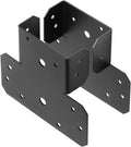 4x4 black t shape post and beam connector, main product view