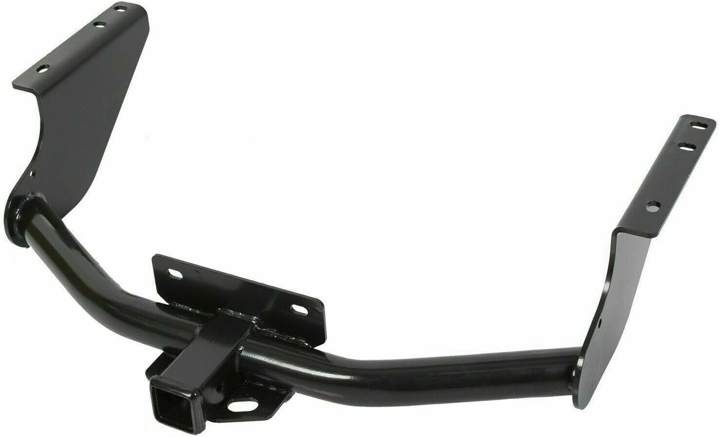 for Dodge for Ram 1500 2011-2018 & Classic 2019 Class 4 Trailer Hitch Tow 2" Steel Rear Black Powder Coated Finish 1 Piece Set BAPQ00048