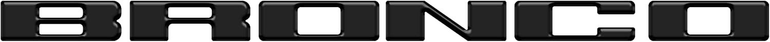 Grille Letter Overlays - Compatible with 2021-2026 Bronco