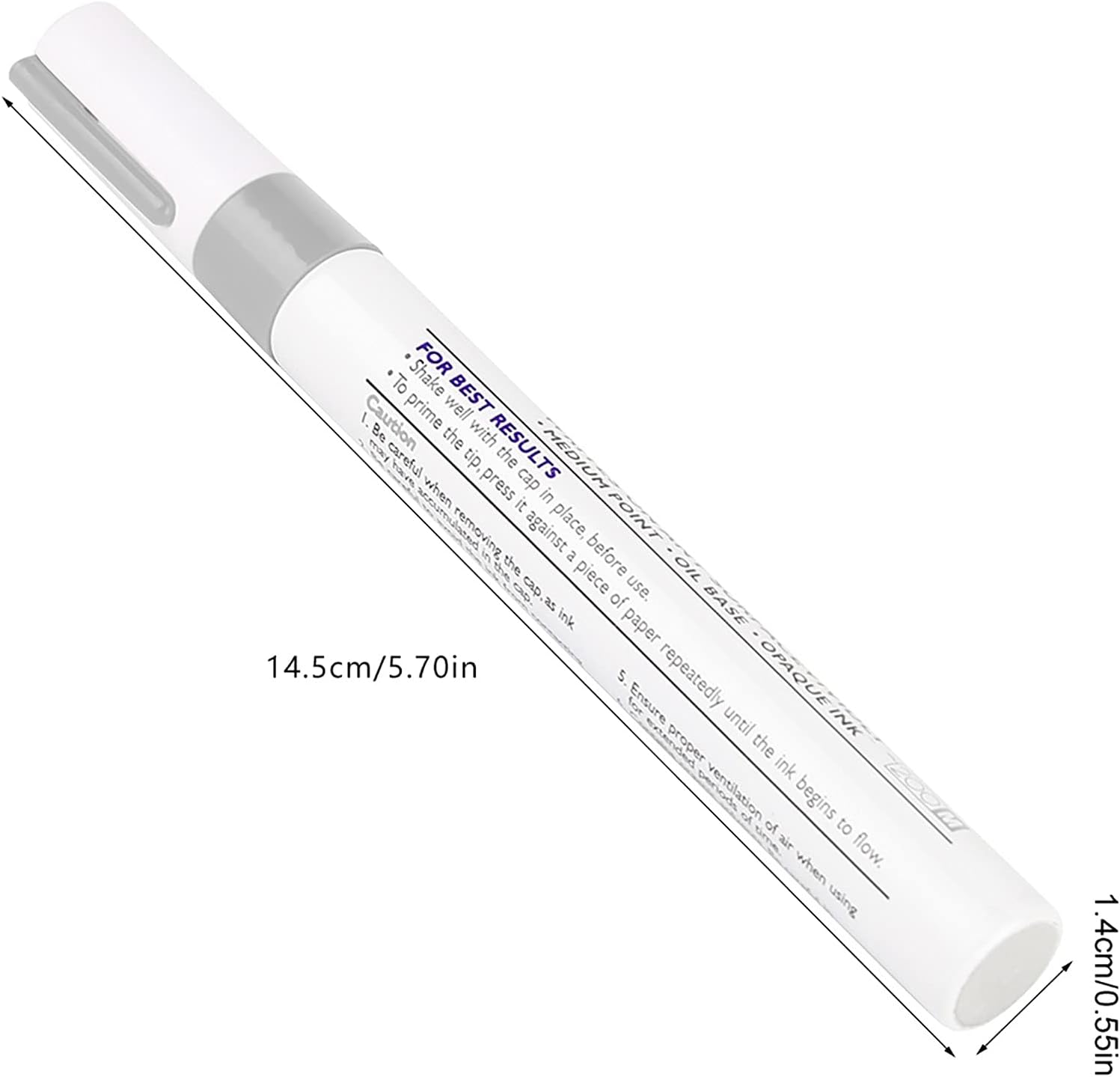 Qqmora Car Tire Paint Pen, Marking Pen Car Tire Paint Pen Not Easy to Fade Drying Tire Paint Pen (Silver Color),car paint supplies