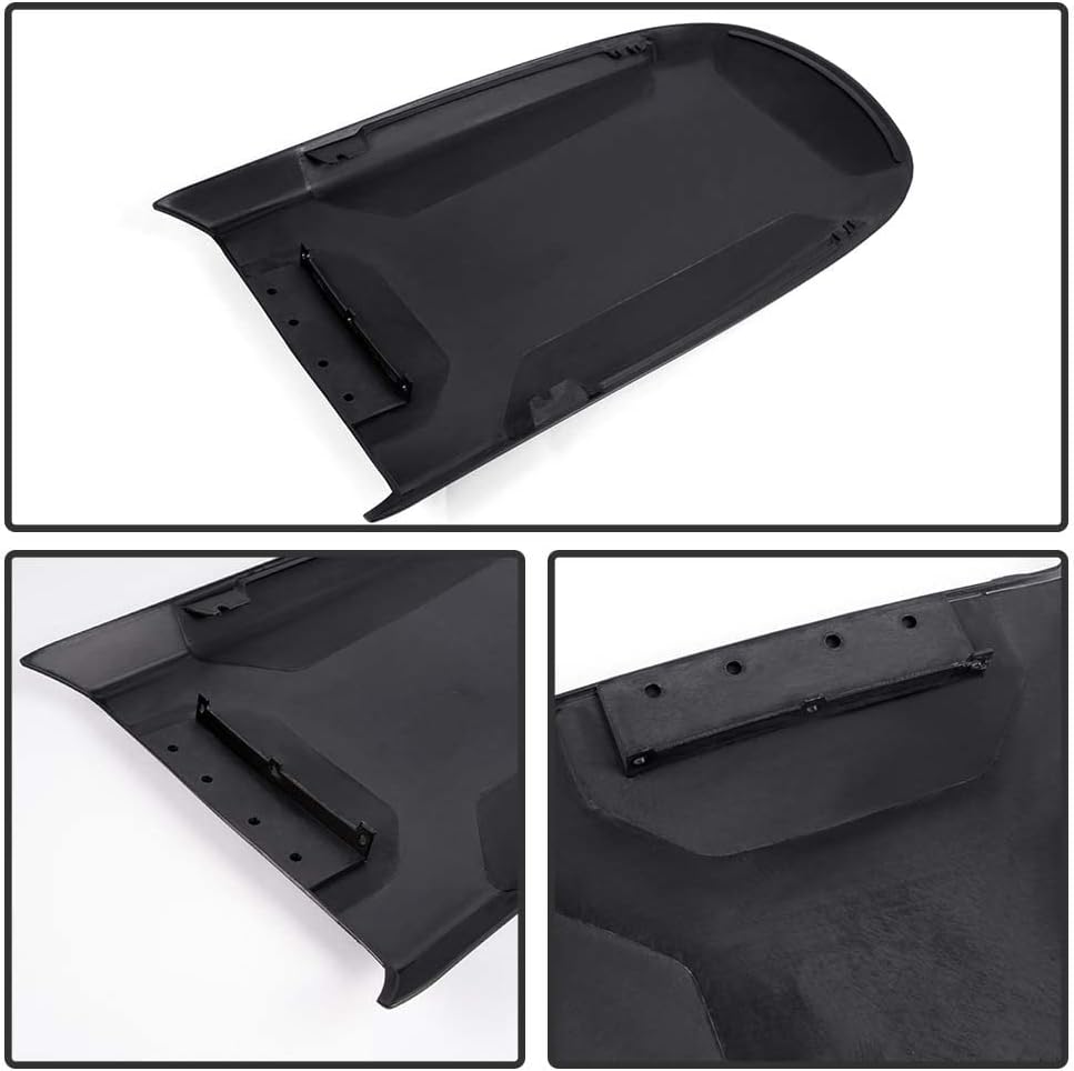 G-PLUS Front Air Vent Hood Scoops Compatible with Ford Mustang GT V8 2005 2006 2007 2008 2009 Racing Style, Black