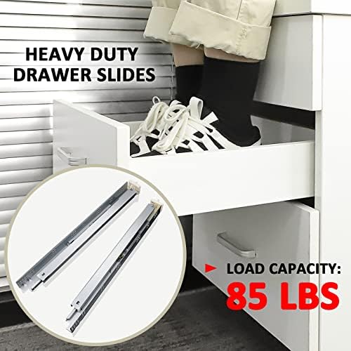 10 pairs 21 inch undermount drawer slides, self shown in use