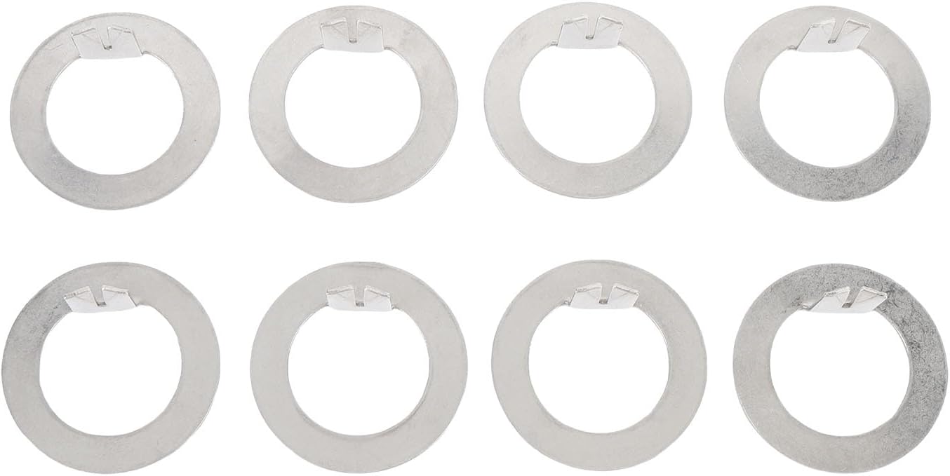8PCS 1 Inch Trailer Wheel Spindle Washer fit for EZ Lube 2000 to 7000 Lbs Axles, Stainless Steel D Shaped Spindle Nut Locking Washers for Hub and Drum Maintenance, Towing Security