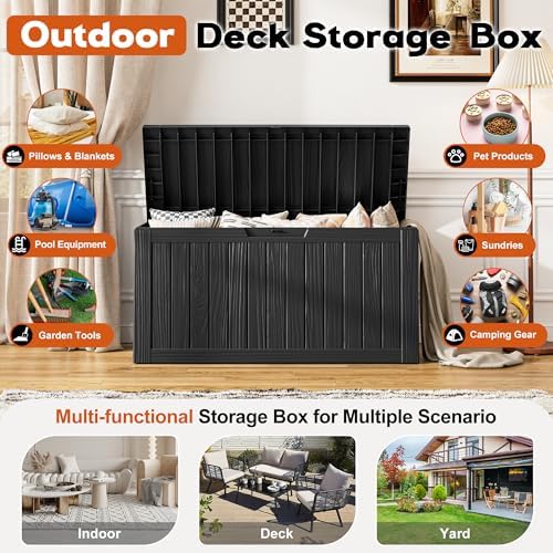 outdoor storage box, resin deck boxes indoor and, close-up detail