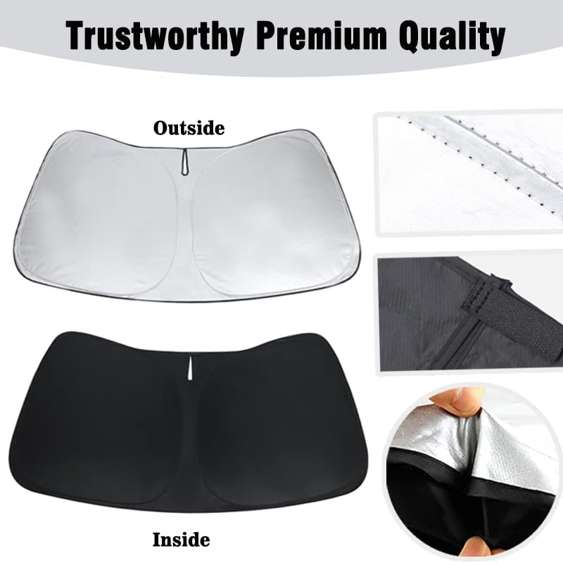 Bronco Sport Custom Windshield Sun Shade for Bronco Sport 2021-2025 Front Window Sunshade Sun Visor Shade Blocks UV Rays Car Accessories
